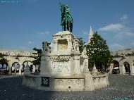 Budapest - Szent István király lovasszobra (Halászbástya)