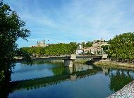 Béziers - depuis le Pont Canal (Canal du Midi) sur l'Orb