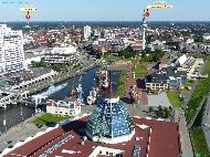 Bremerhaven - Aussichtsplattform Sail City — ⑴ Tour Télécom — ⑵ Richtfunkturm (radar)