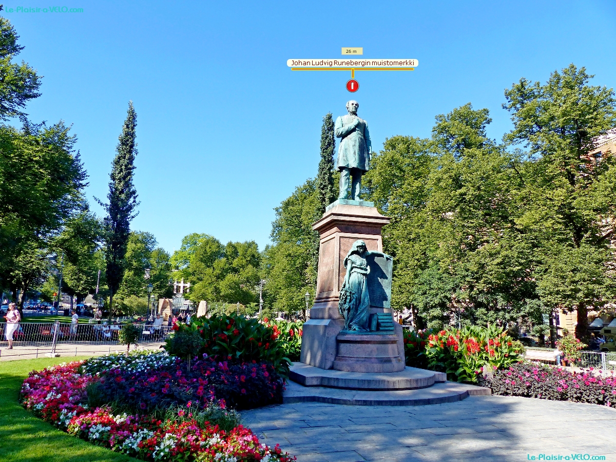 Helsinki - Esplanadi - Esplanadin puisto — ⑴ Johan Ludvig Runebergin muistomerkki
