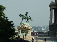 Budapest - Savoyai JenÅ‘ herceg lovasszobra (Statue de EugÃ¨ne de Savoie)