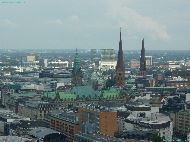 Hamburg - Vue depuis la tour de Hauptkirche St. Michaelis
