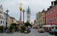 Straubing - Theresienplatz - Stadtturm
