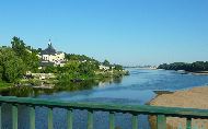 Confluence de la Vienne et de la Loire depuis le Pont de Candes-Saint-Martin