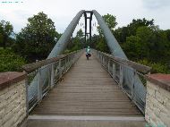 Véloroute du Périgord Voie Verte des Berges de l'Isle - Passerelle sur l'Isle