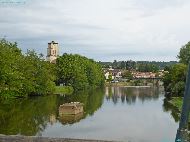 Saint Astier - depuis le Pont Voie Verte sur l'Isle