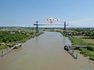 Échillais - Pont Transbordeur du Martrou depuis le Viaduc de Martrou — ⑴ Pont Transbordeur du Martrou