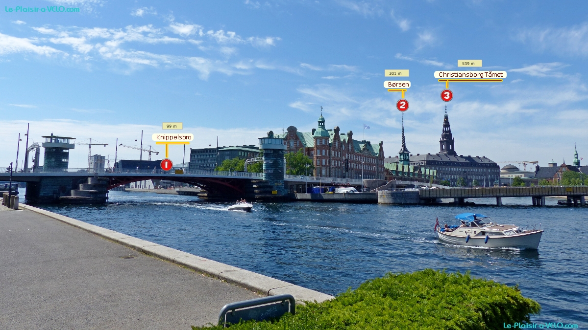 KÃ¸benhavn (Copenhague) - Asiatisk Plads — â‘´ Knippelsbro — â‘µ BÃ¸rsen — â‘¶ Christiansborg TÃ¥rnet