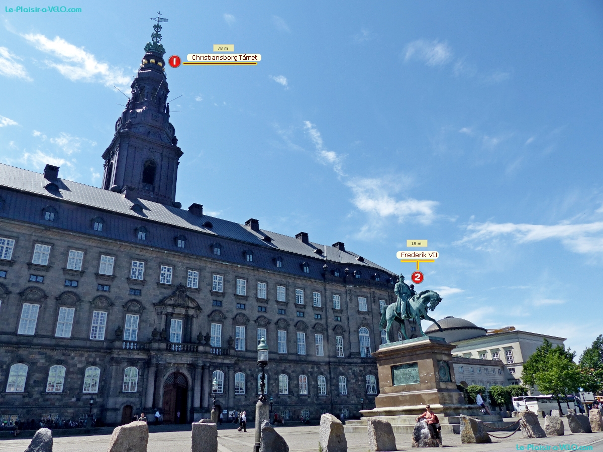 KÃ¸benhavn (Copenhague) - Christiansborg Slotplads — â‘´ Christiansborg TÃ¥rnet — â‘µ Frederik VII