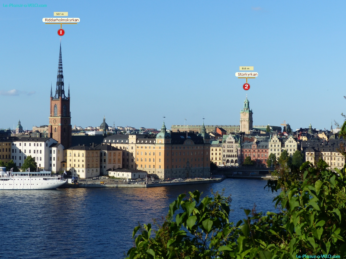 Stockholm - Monteliusvägen &mdash; ⑴ Riddarholmskyrkan &mdash; ⑵ Storkyrkan