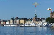 Stockholm - Balade dans l'archipel proche - StrandvÃ¤gen — â‘´ Sankta Gertrud kyrkan — â‘µ Nationalmuseum